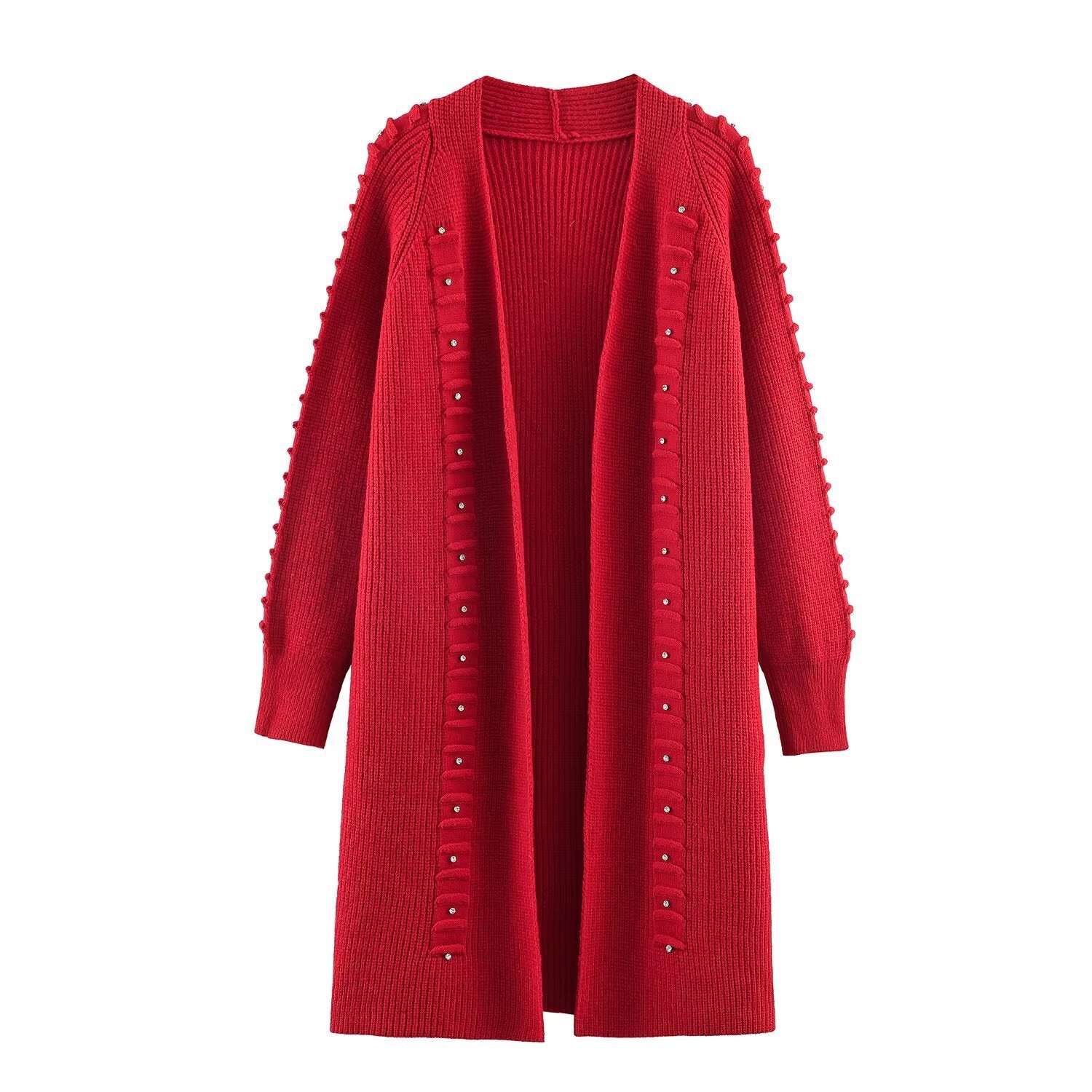 Gilet cardigan ample en maille à rivets, nouvelle collection