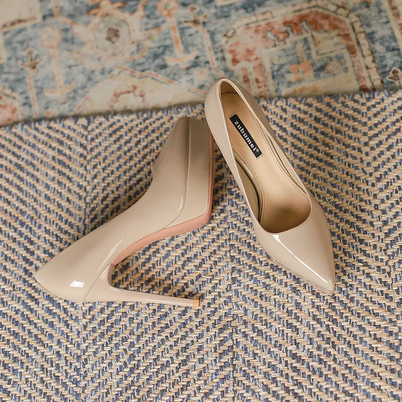 Escarpins à plateforme et bout pointu style léopard