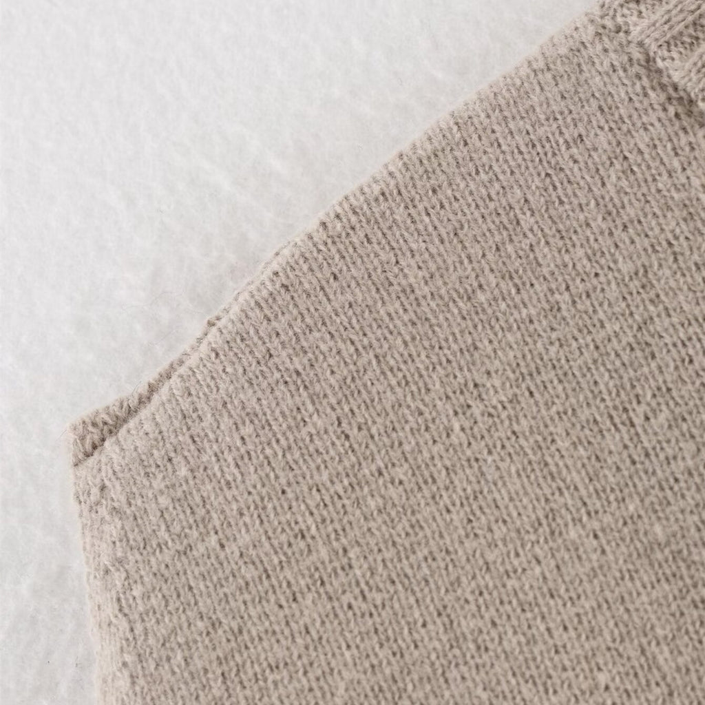 Gilet tricoté sans manches à col rond, nouvelle collection