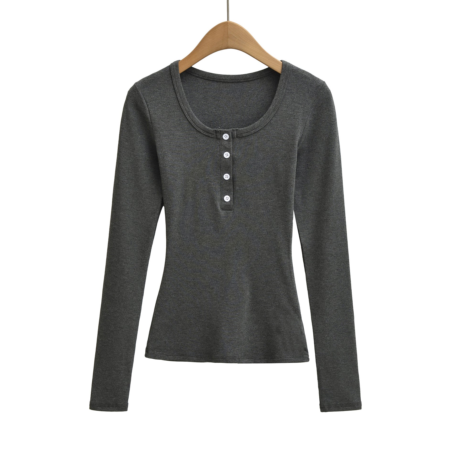 T-shirt pull à manches longues jusqu'à la taille