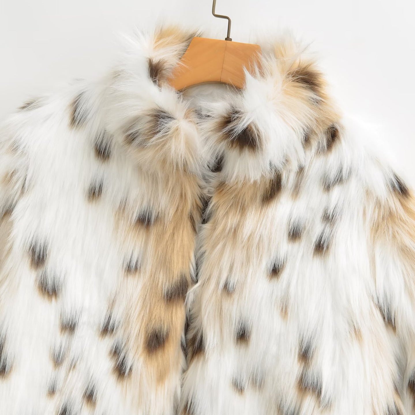 Manteau en fausse fourrure à motifs, nouvelle collection