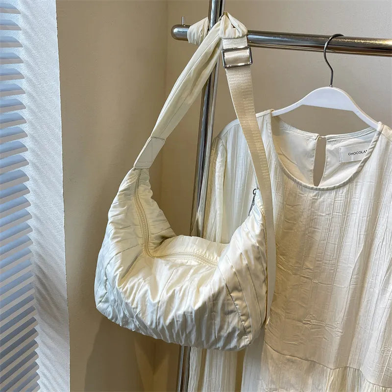 Sac bandoulière plissé à raviolis