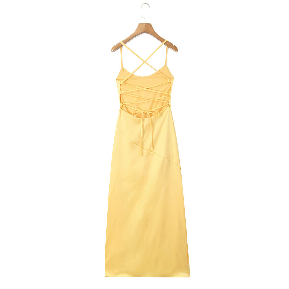 Robe longue fendue asymétrique et sexy