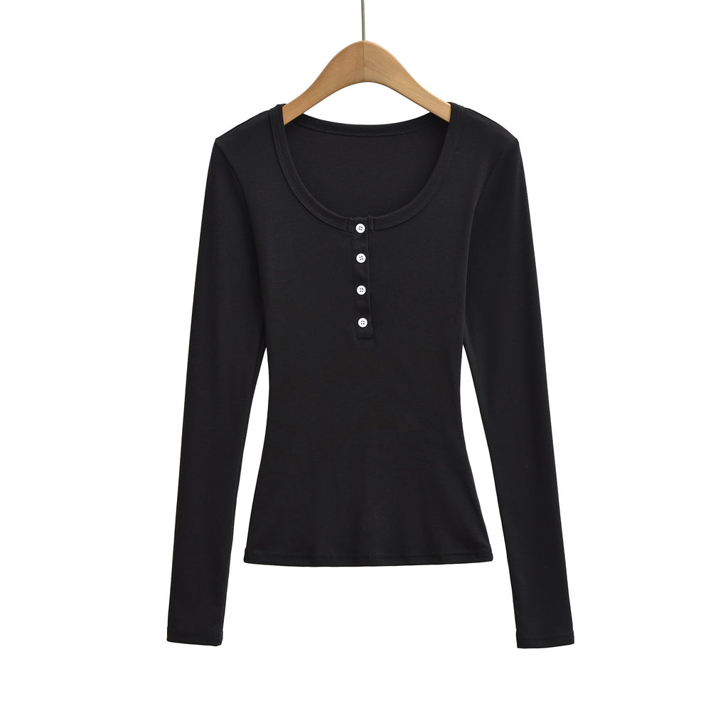 T-shirt pull à manches longues jusqu'à la taille