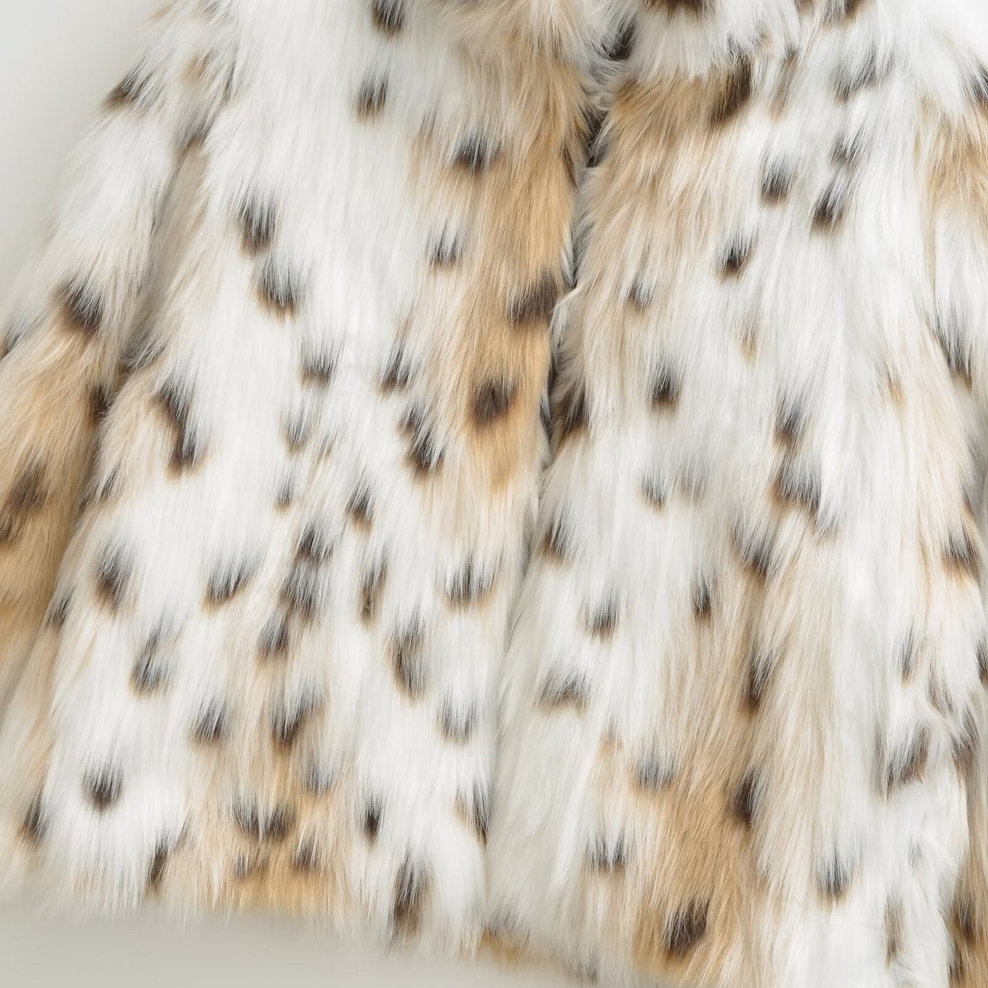 Manteau en fausse fourrure à motifs, nouvelle collection