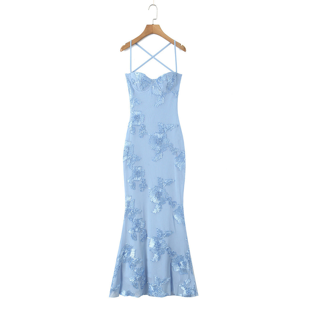 Robe française romantique et sexy à armatures en acier