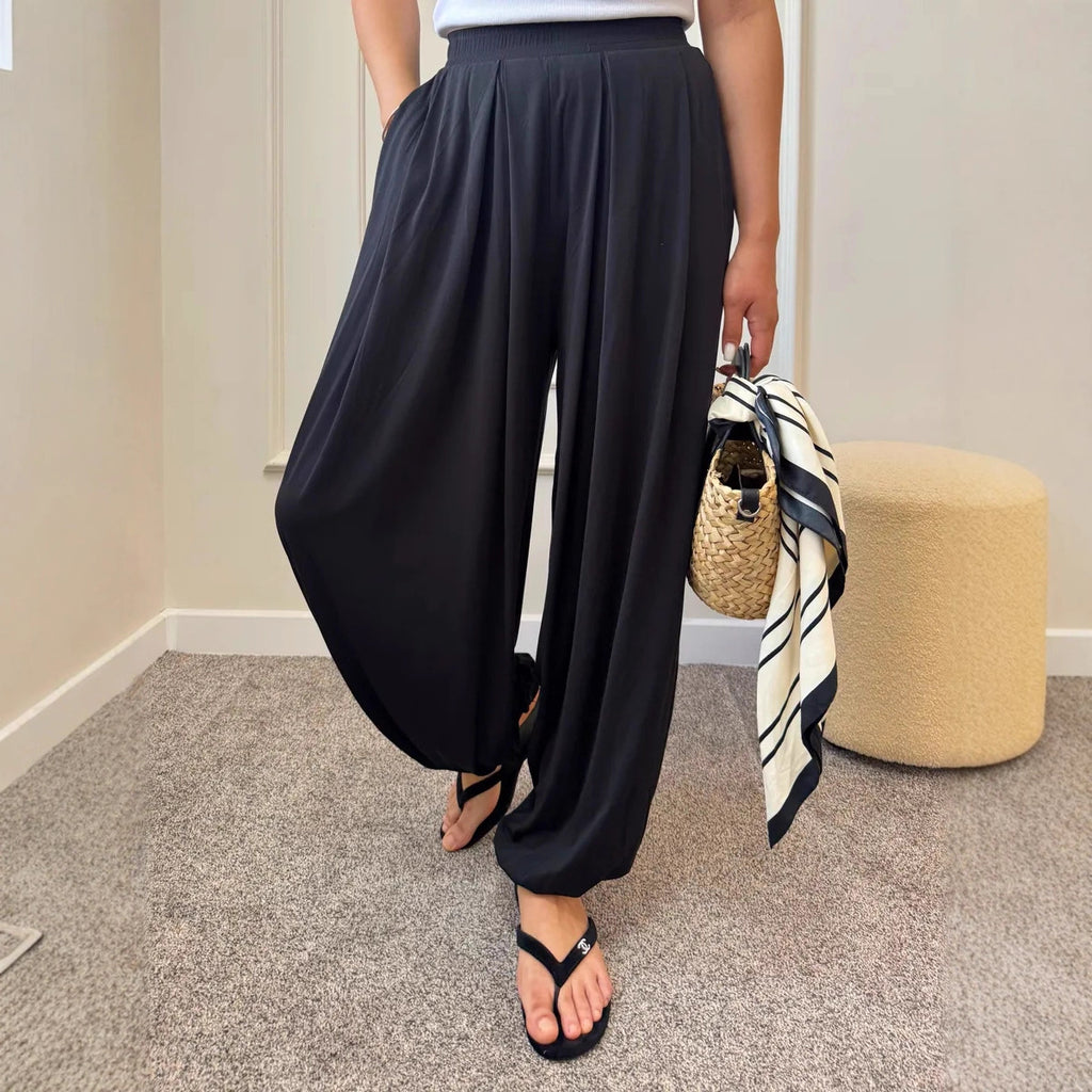 Pantalon ample et décontracté à jambes larges