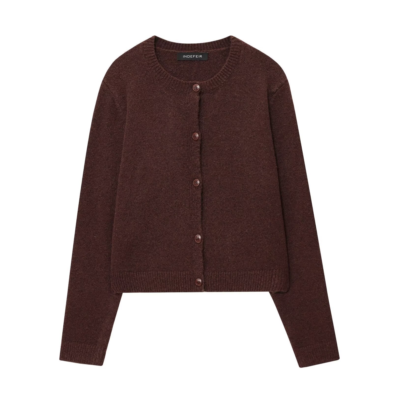 Pull à col rond amincissant tendance