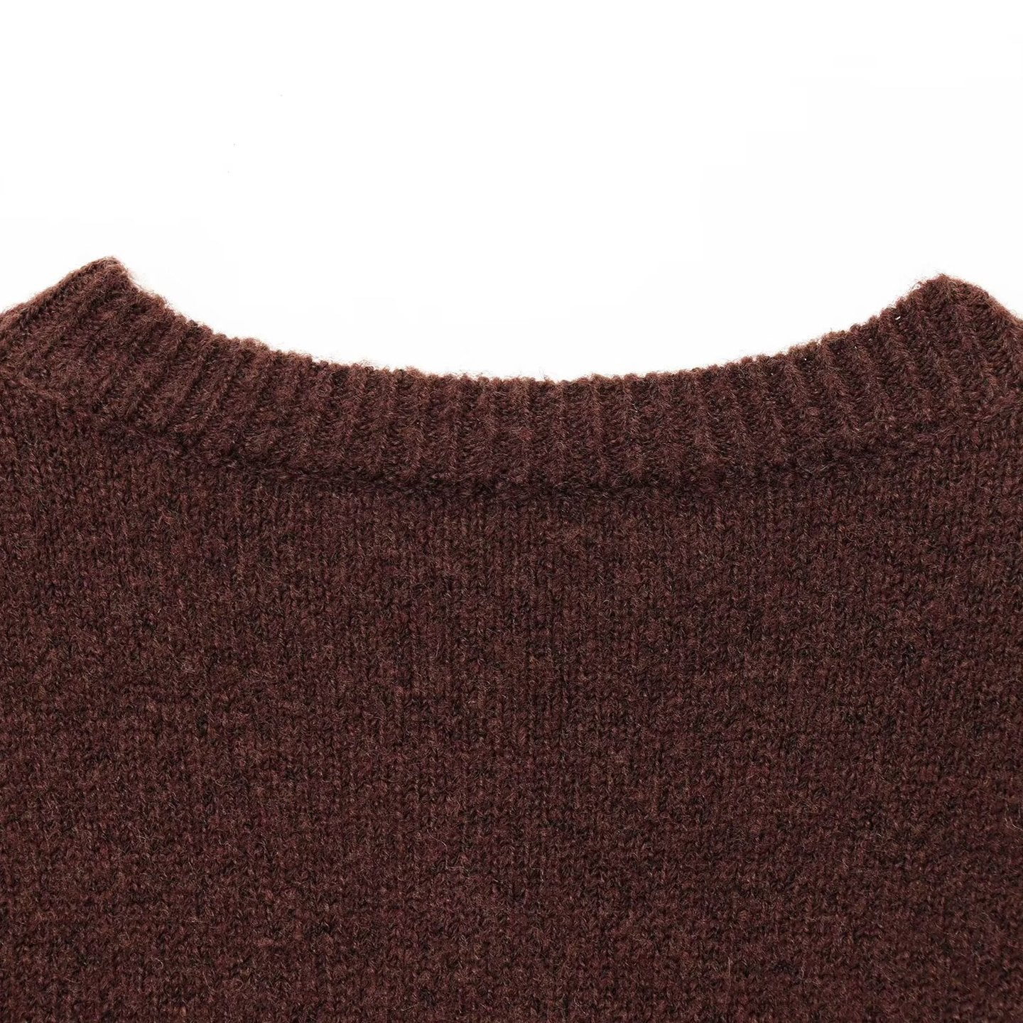 Pull à col rond amincissant tendance