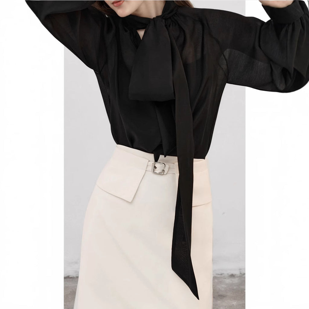 Jupe courte trapèze taille haute, blanc avec doublure ou noir sans doublure