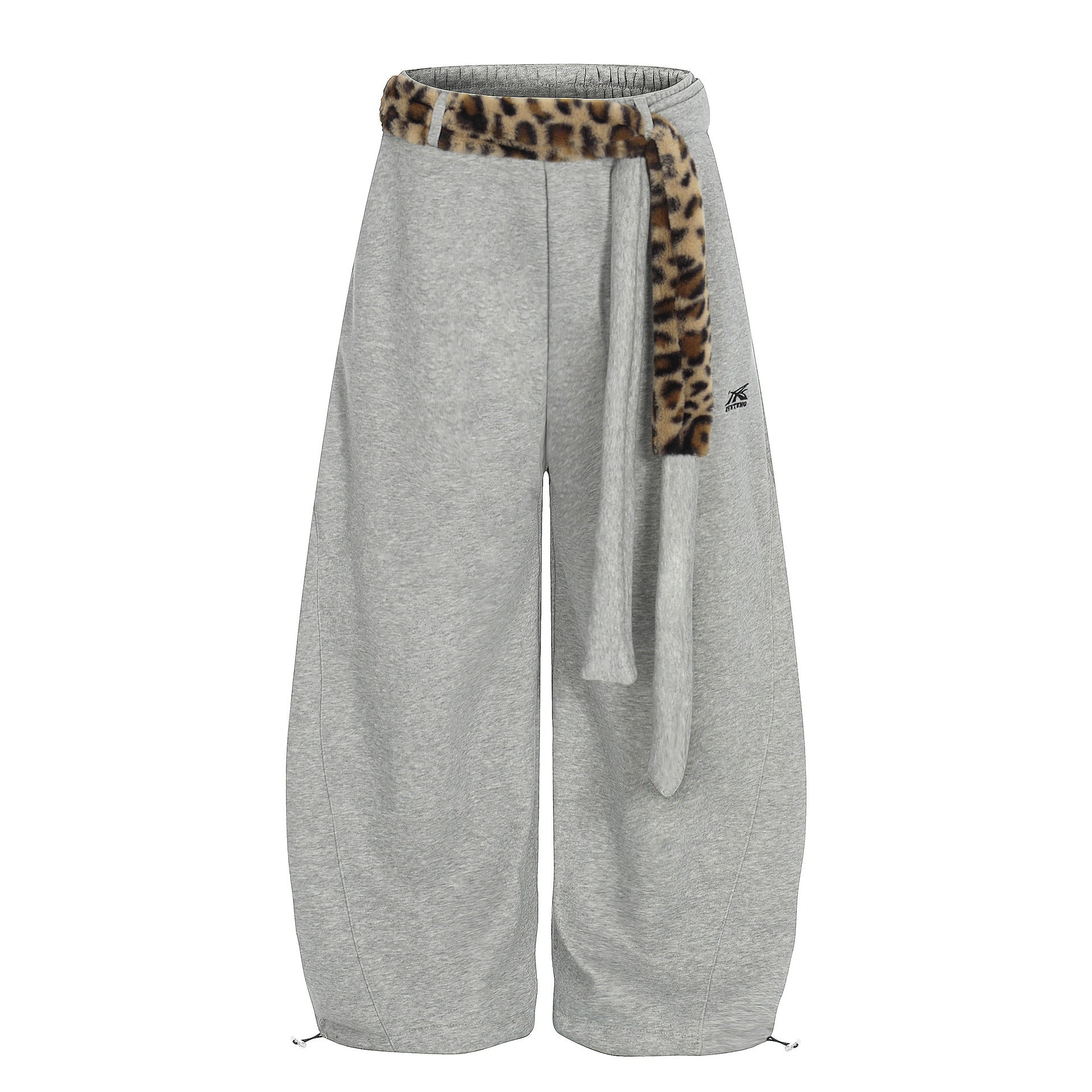 Pantalon de survêtement décontracté, doublé et avec ceinture, coupe régulière.