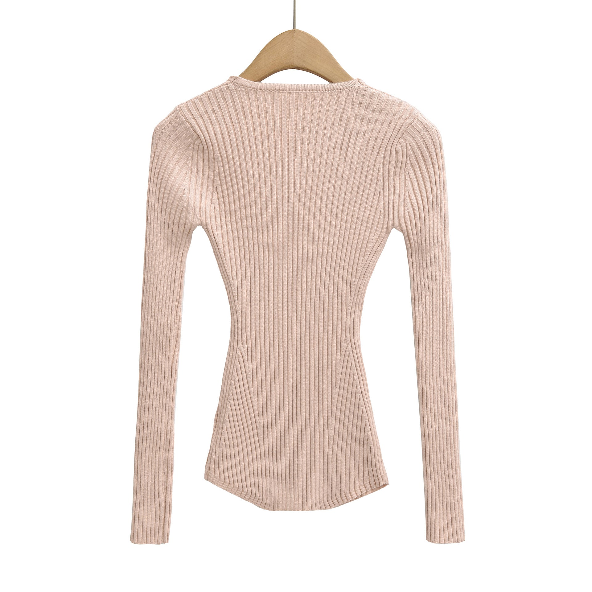 Haut à col en V ajusté et amincissant