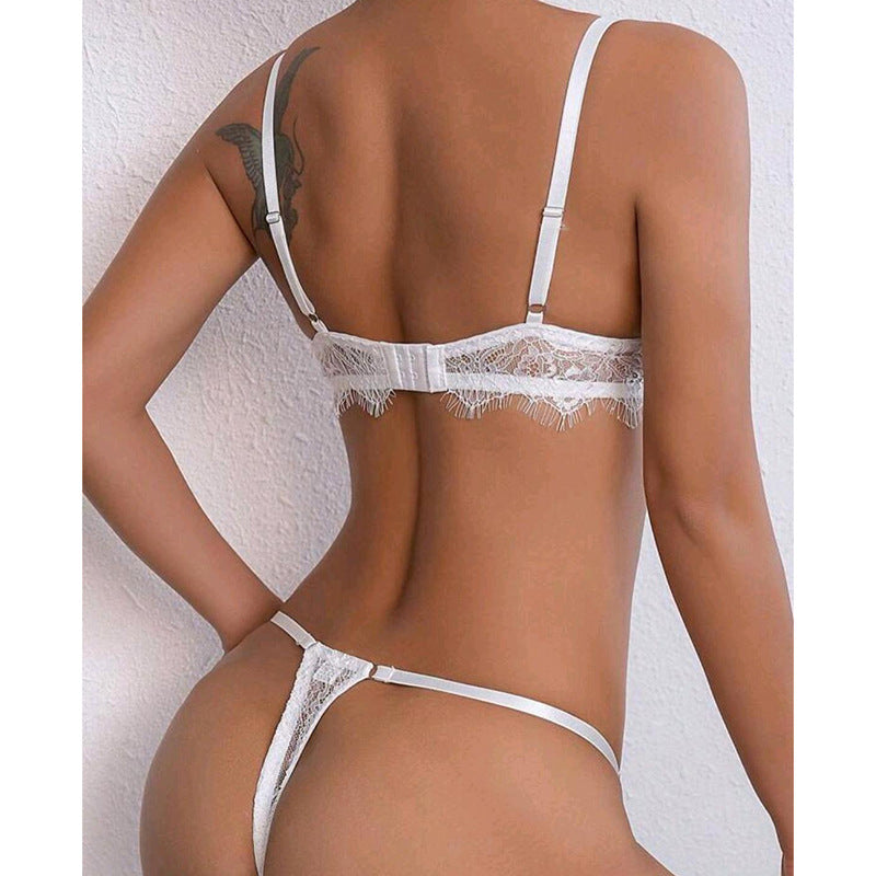 Ensemble soutien-gorge et culotte en dentelle sexy - Léger et respirant