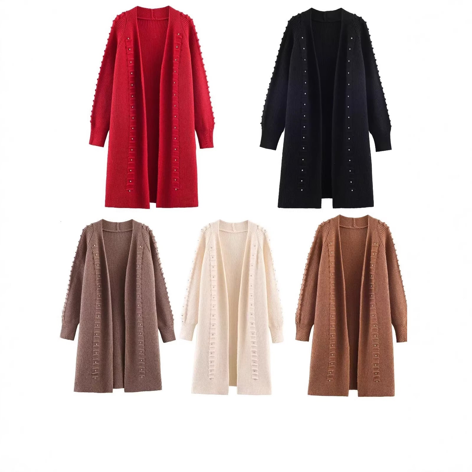 Gilet cardigan ample en maille à rivets, nouvelle collection