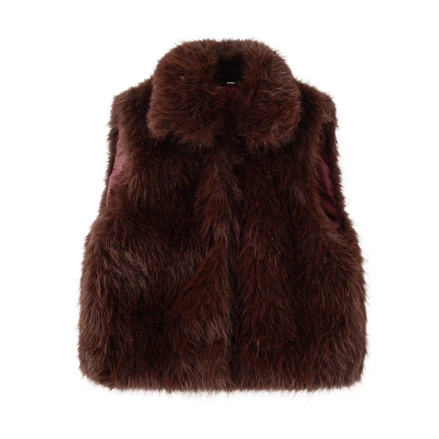 gilet en fausse fourrure