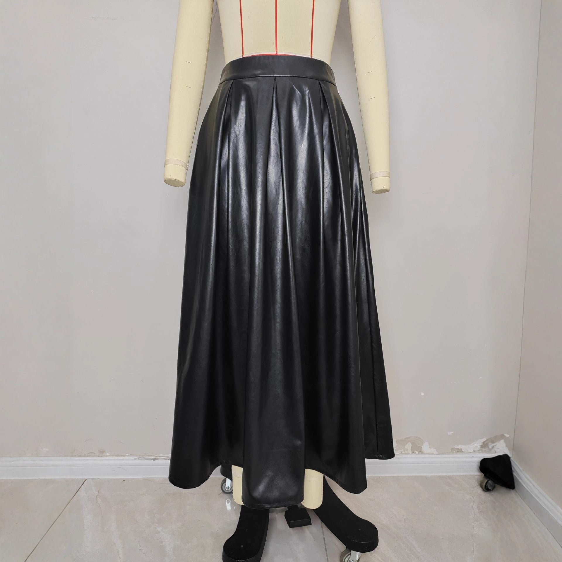 Jupe trapèze taille haute