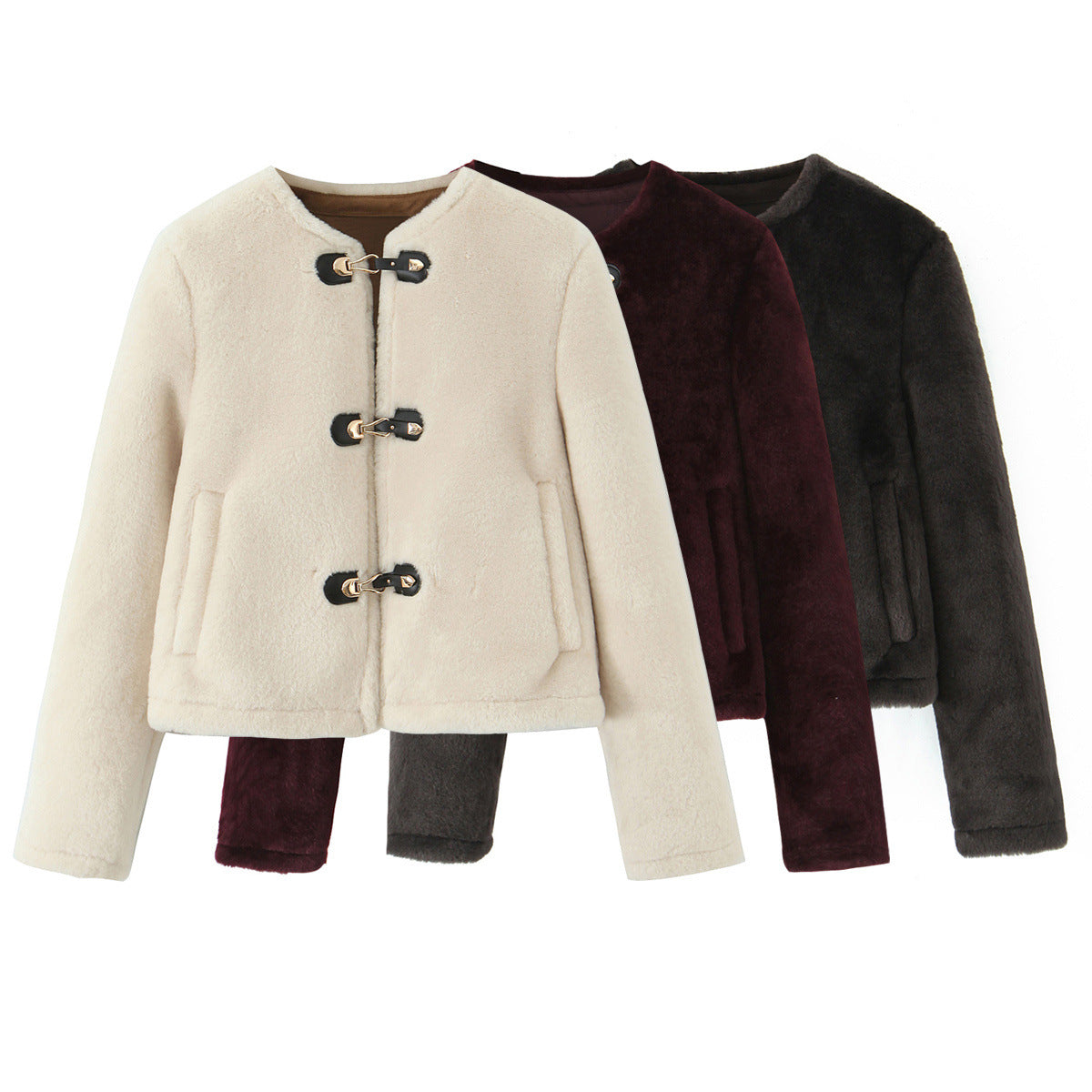 Veste double face à nœud de corde