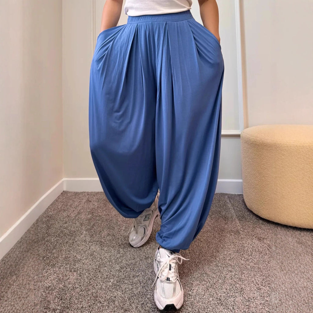 Pantalon ample et décontracté à jambes larges