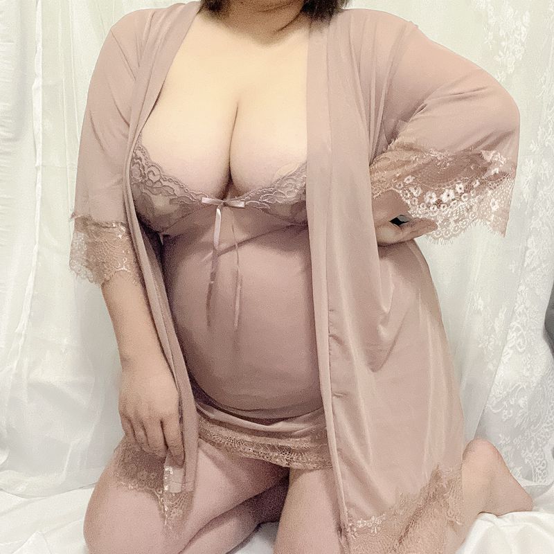 Ensemble nuisette sexy à bretelles, grande taille M au 3XL