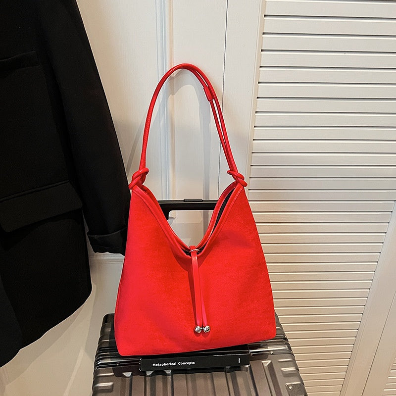 Sac bandoulière rétro, grande capacité, style décontracté pour tous les jours avec une texture premium