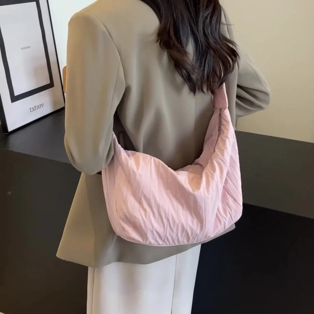 Sac bandoulière plissé à raviolis