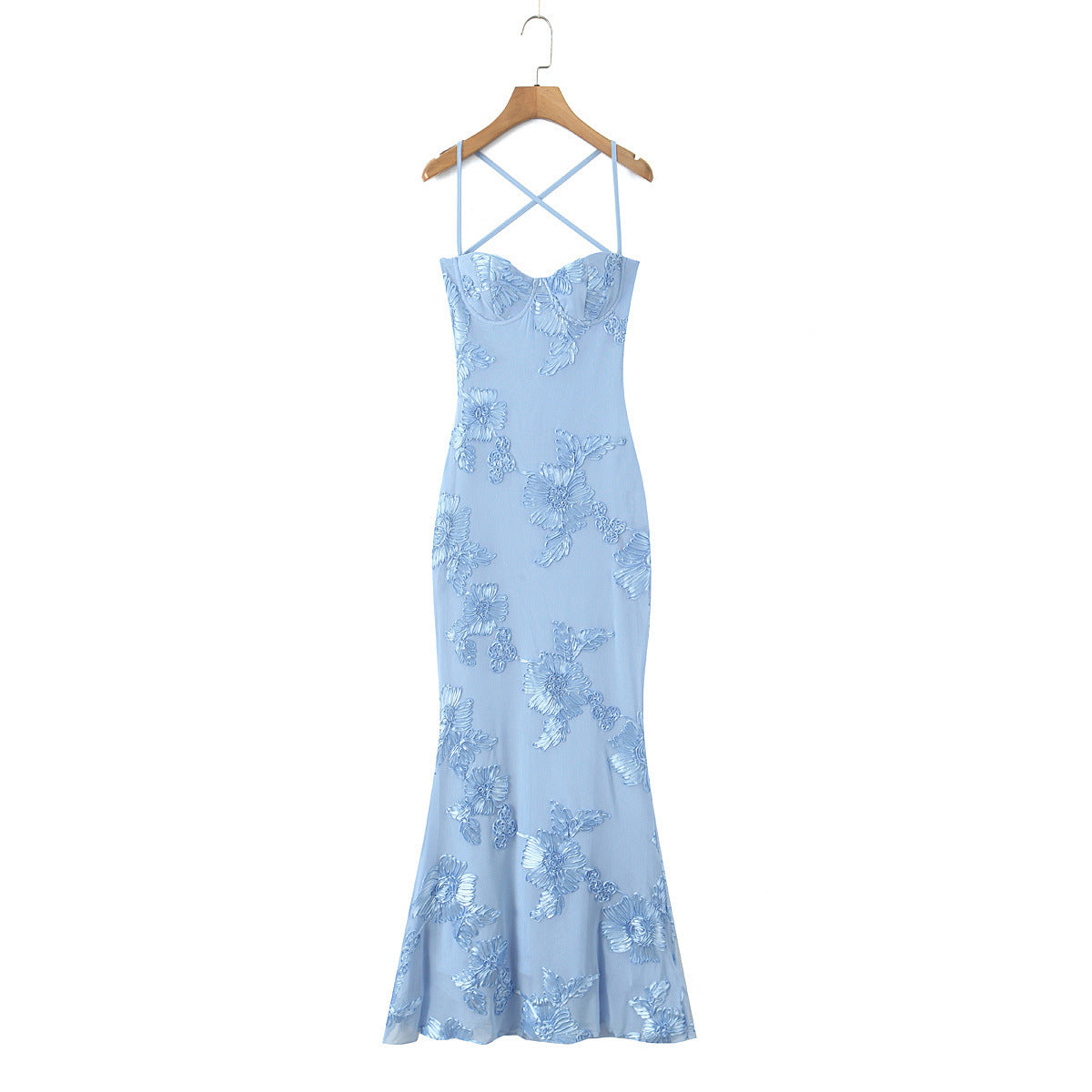 Robe française romantique et sexy à armatures en acier