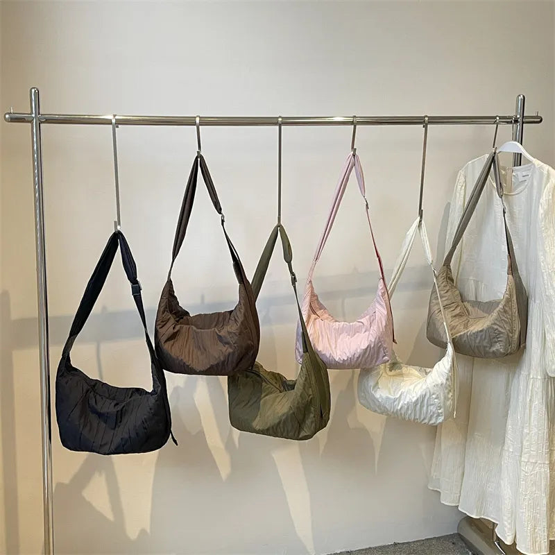 Sac bandoulière plissé à raviolis