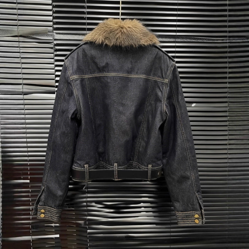 Ensemble deux pièces veste courte en coton + jean