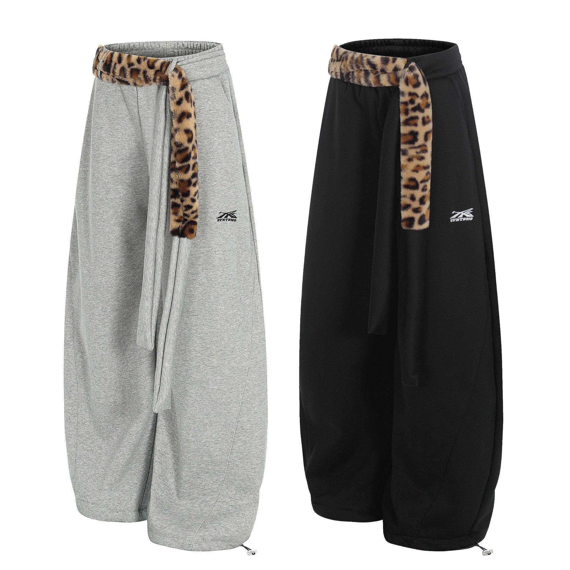 Pantalon de survêtement décontracté, doublé et avec ceinture, coupe régulière.