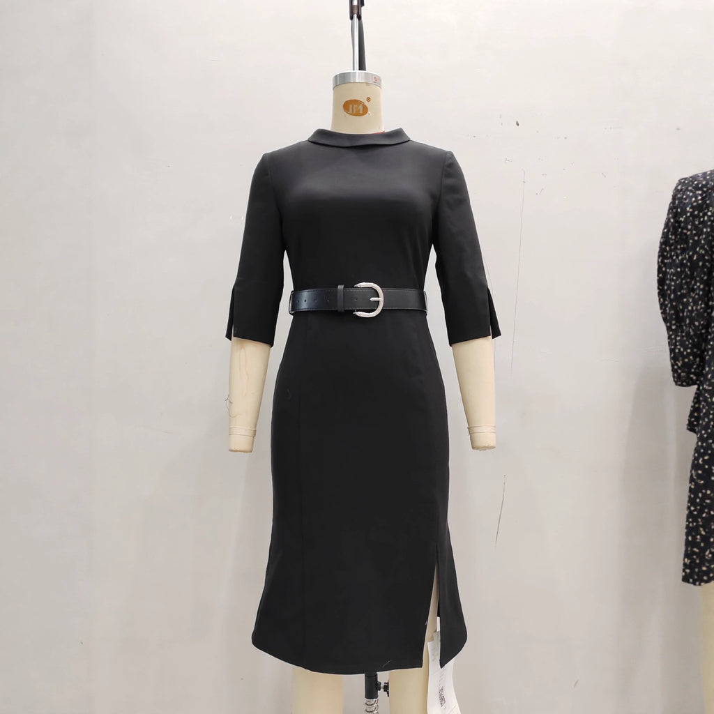 Robe pour femme à taille mi-haute cintrée