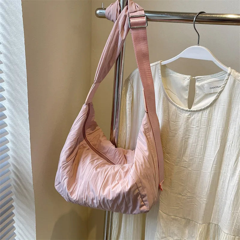 Sac bandoulière plissé à raviolis