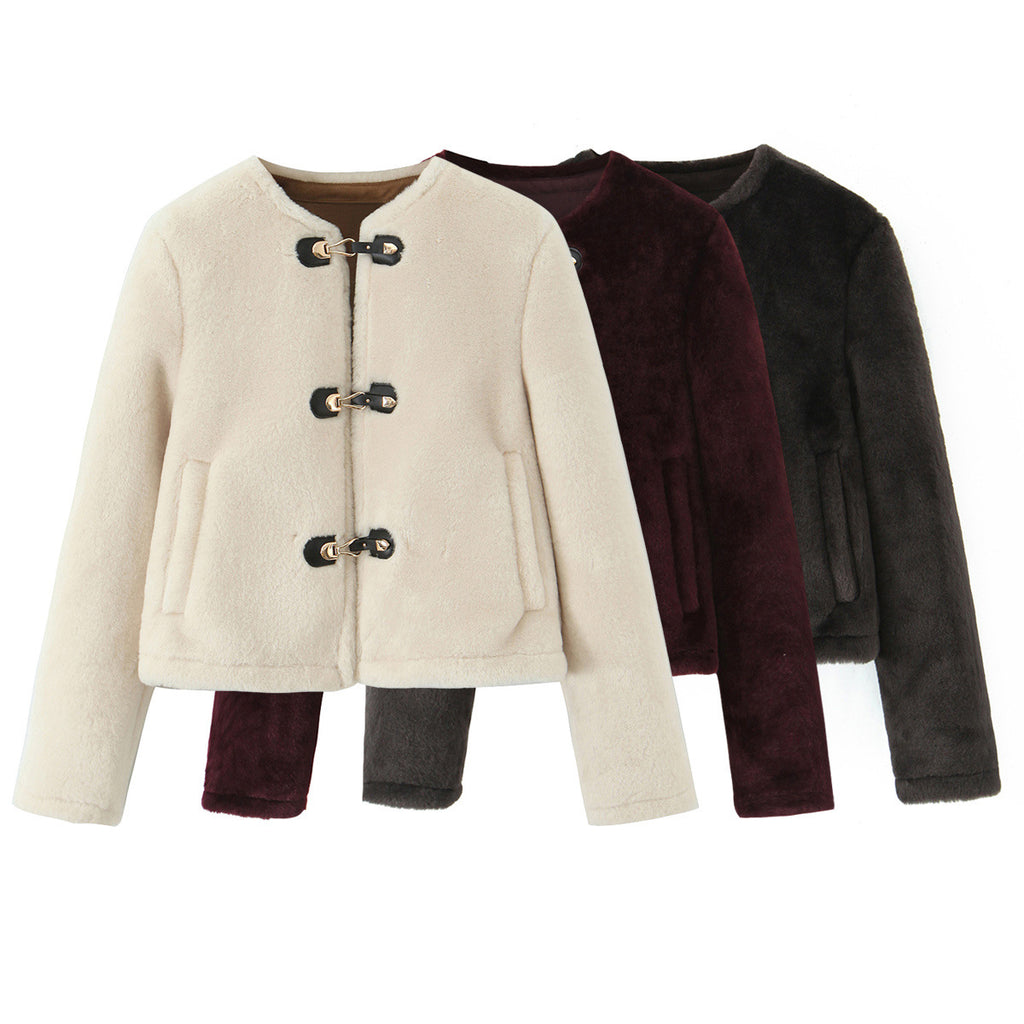 Veste double face à nœud de corde