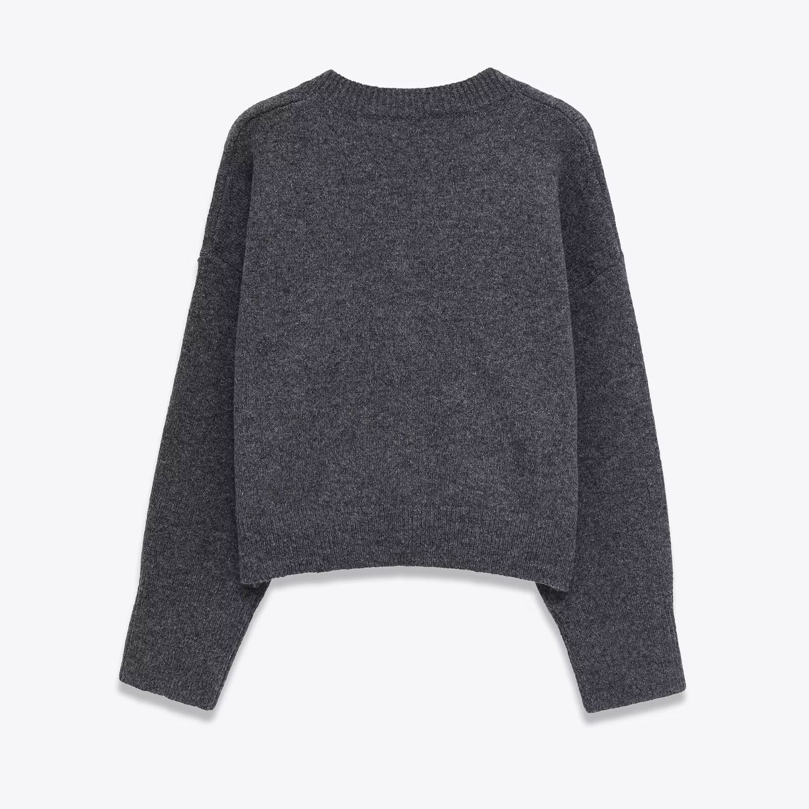 Pull en maille col en V.