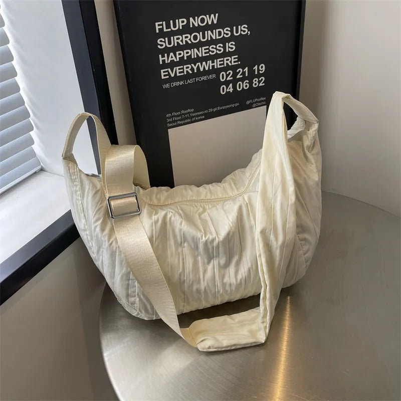 Sac bandoulière plissé à raviolis