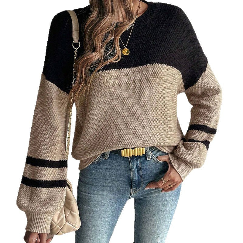 pull à manches longues et col rond