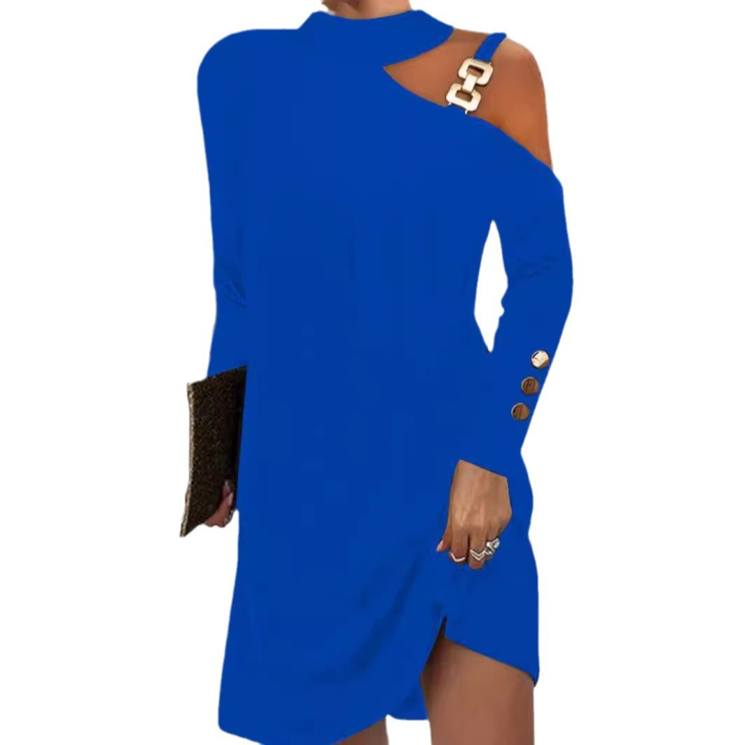 Robe à boutons et bretelles simples