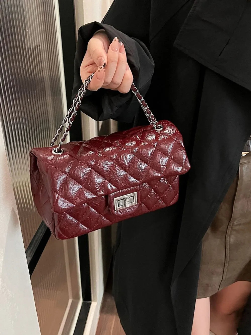 Sac bandoulière à fermeture tournante Rhombus