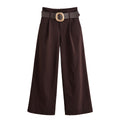 Pantalon large avec ceinture