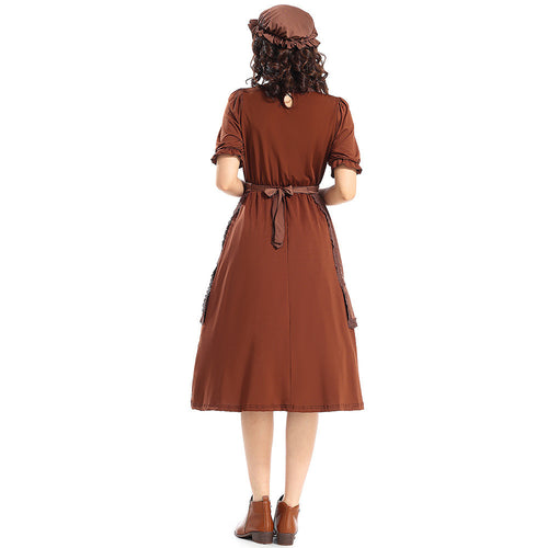 Dark Brown Colonial Pioneer Costume