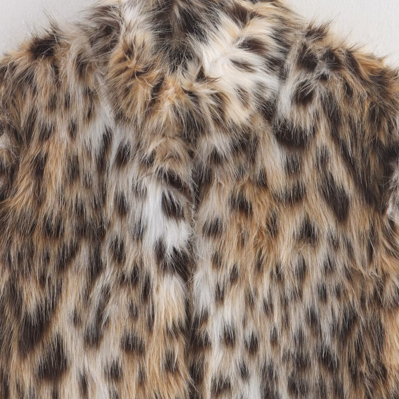 veste en fausse fourrure à motifs animaliers, nouvelle collection