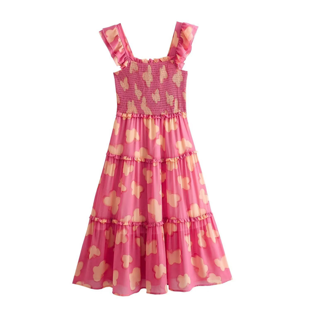 Robe bustier élégante et décontractée de style resort