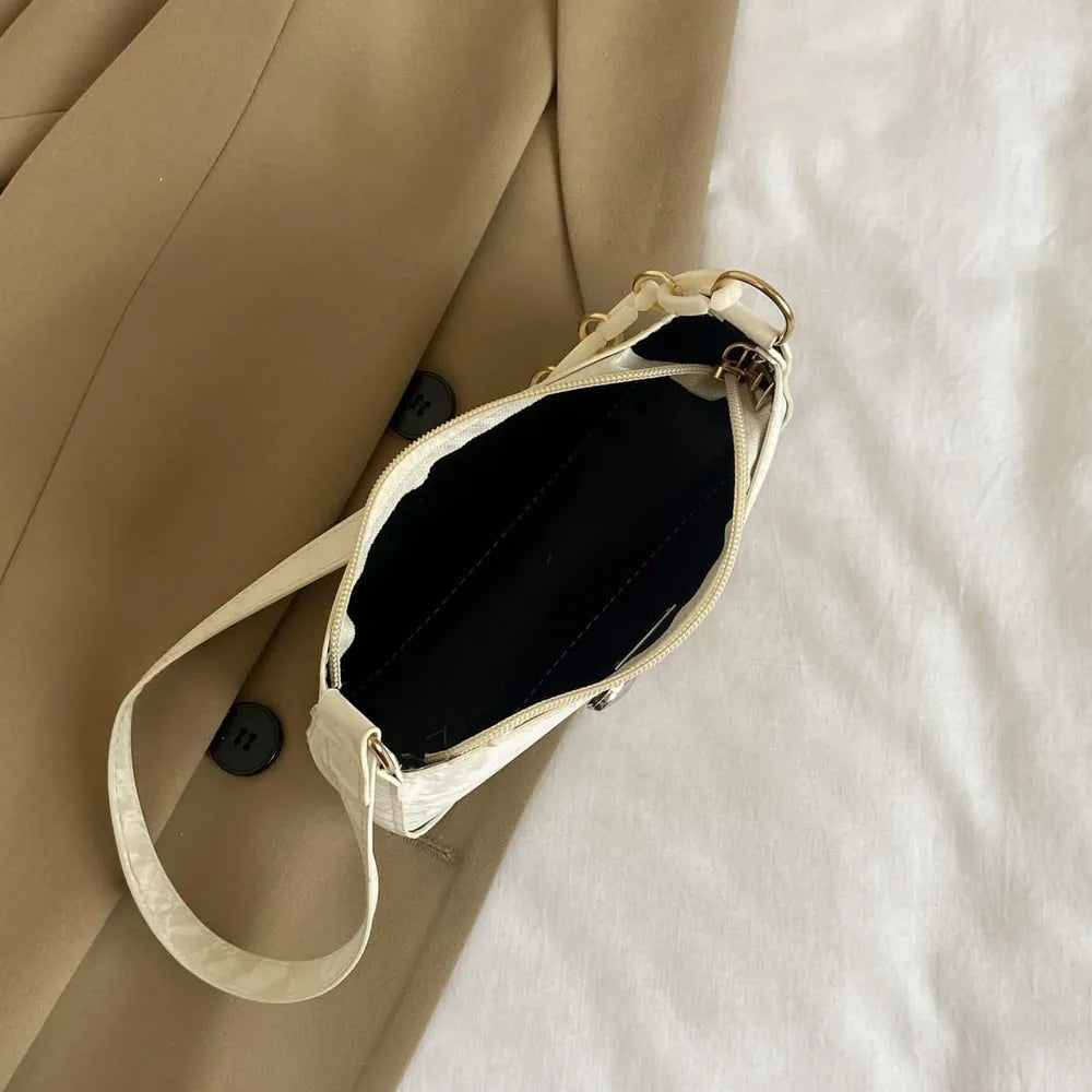 Sac bandoulière en cuir PU avec nœud