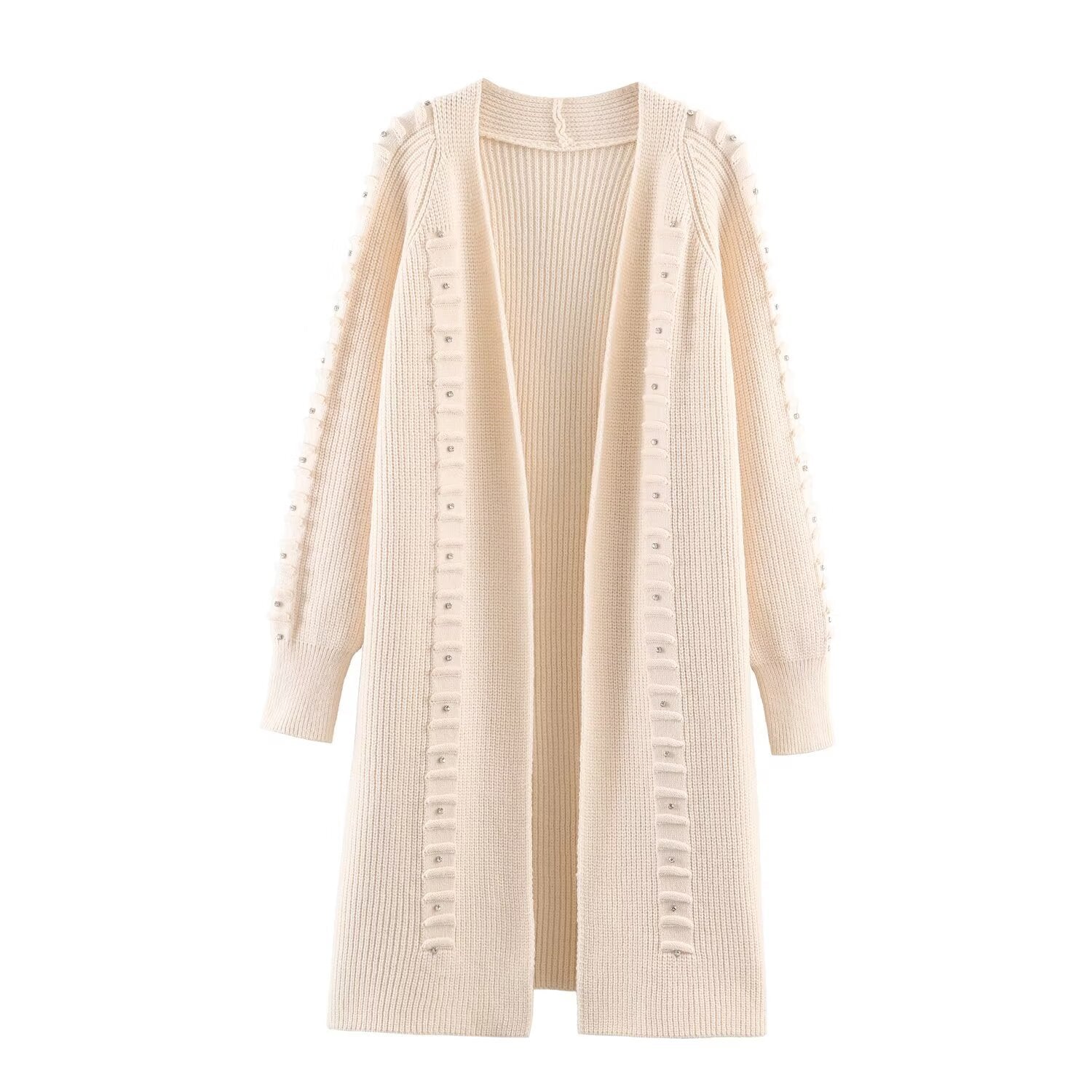 Gilet cardigan ample en maille à rivets, nouvelle collection